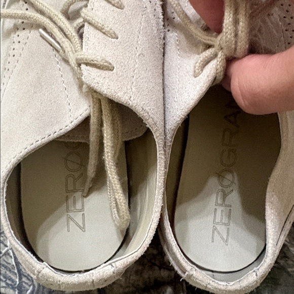 Cole Haan boys Tan Suede Lace-Up Dress Shoes (US Boys 5) - Picture 4 of 7